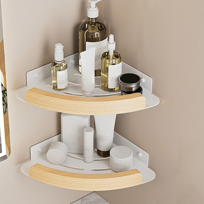 Lisslune | White Metal and Solid Wood Bathroom Accessories Hardware Set