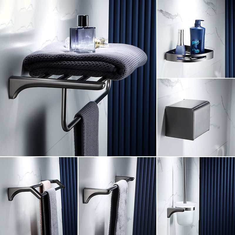 Lisslune | Gray traditional bathroom hardware set stainless steel bathroom accessory set