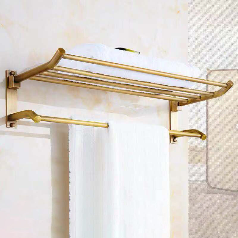 Lisslune | 4-piece traditional bathroom accessory set Gold Brass bathroom accessory hardware set