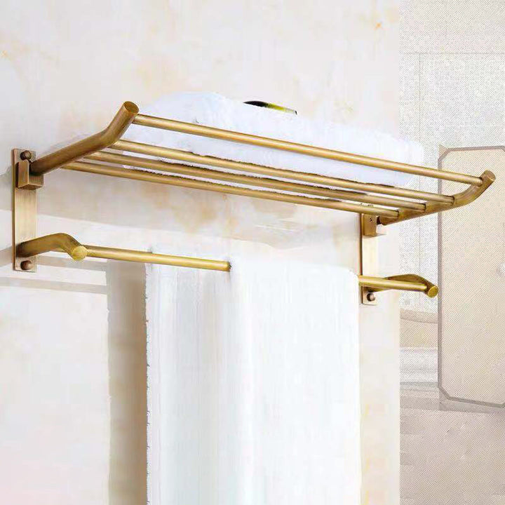 Lisslune | 4-piece traditional bathroom accessory set Gold Brass bathroom accessory hardware set