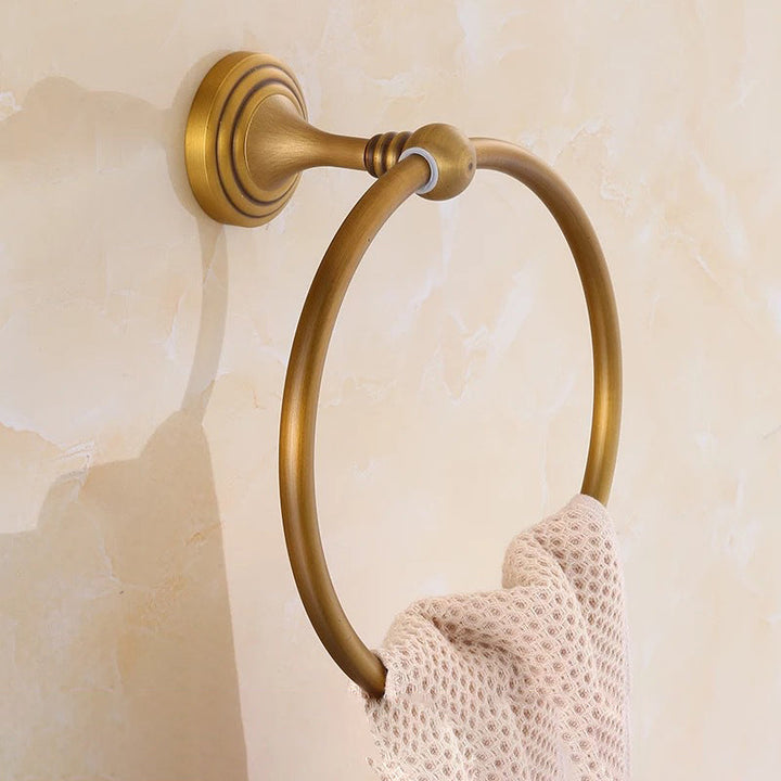 Lisslune | 4-piece traditional bathroom accessory set Gold Brass bathroom accessory hardware set