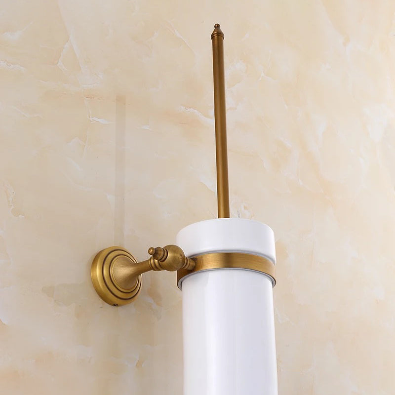 Lisslune | 4-piece traditional bathroom accessory set Gold Brass bathroom accessory hardware set