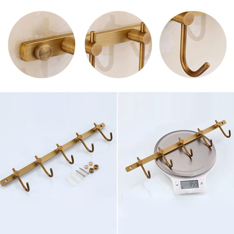 Lisslune | 4-piece traditional bathroom accessory set Gold Brass bathroom accessory hardware set