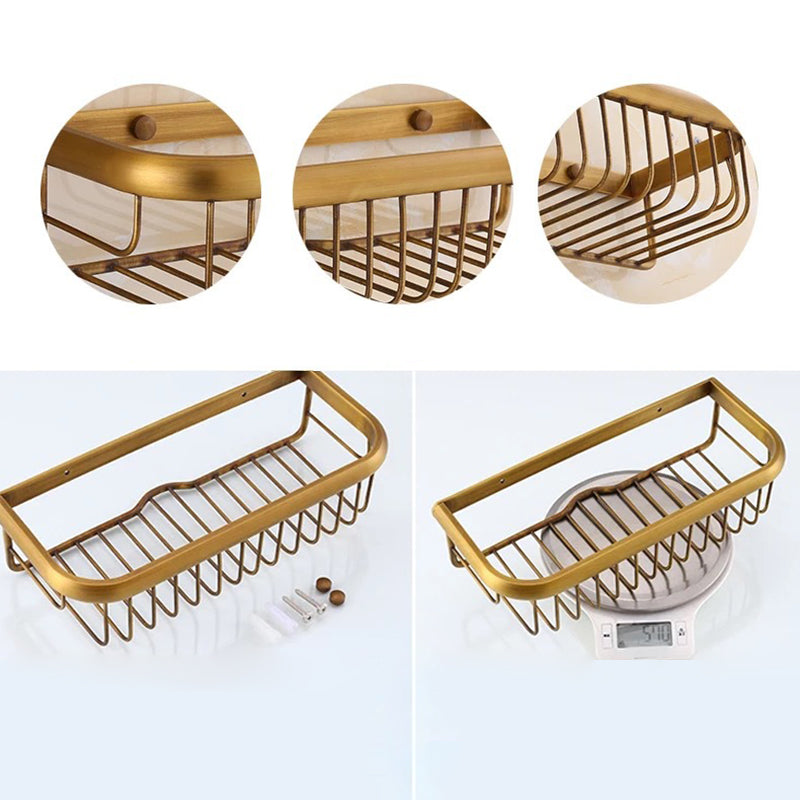 Lisslune | 4-piece traditional bathroom accessory set Gold Brass bathroom accessory hardware set