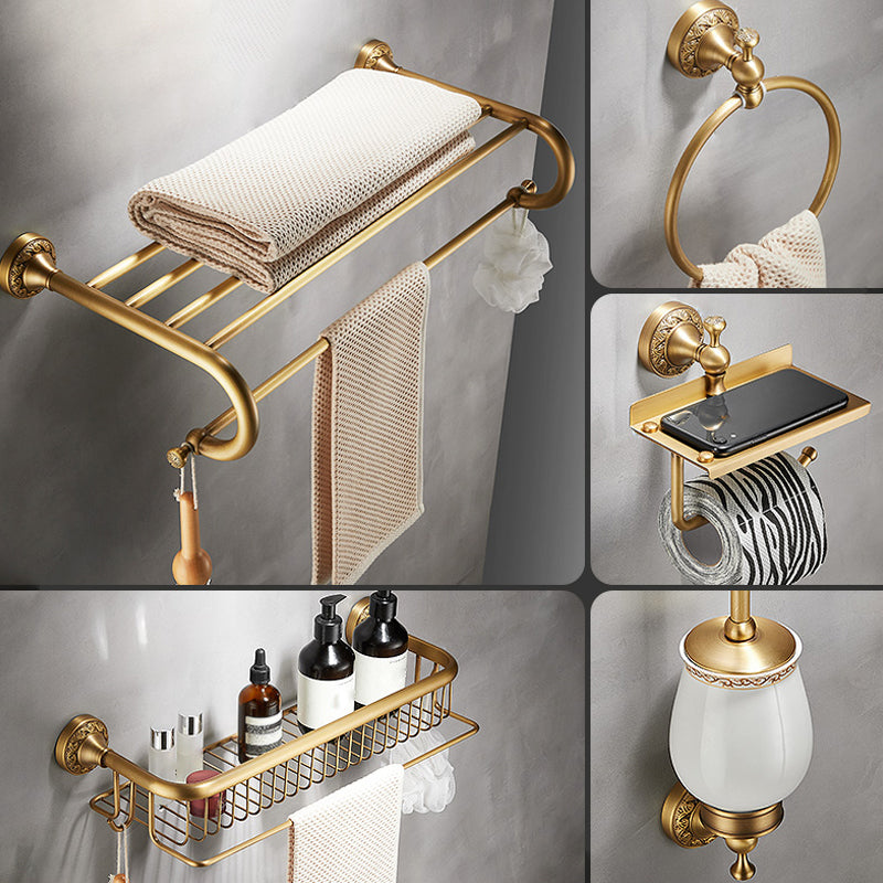 Lisslune | Traditional brushed brass bathroom accessories as a single piece or in a set
