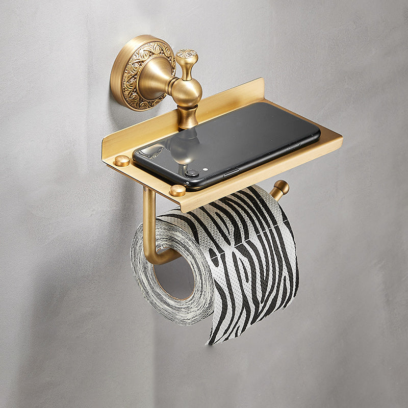 Lisslune | Traditional brushed brass bathroom accessories as a single piece or in a set