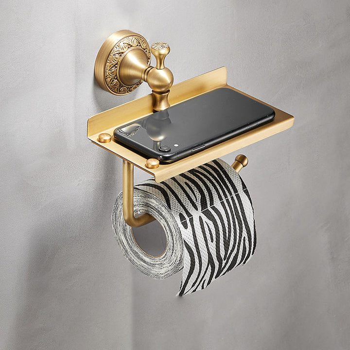 Lisslune | Traditional brushed brass bathroom accessories as a single piece or in a set