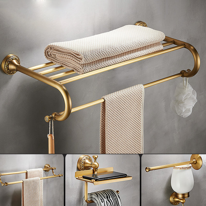 Lisslune | Traditional brushed brass bathroom accessories as a single piece or in a set