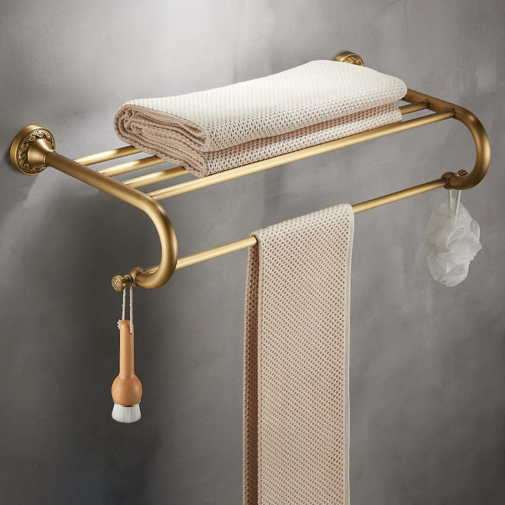 Lisslune | Traditional brushed brass bathroom accessories as a single piece or in a set