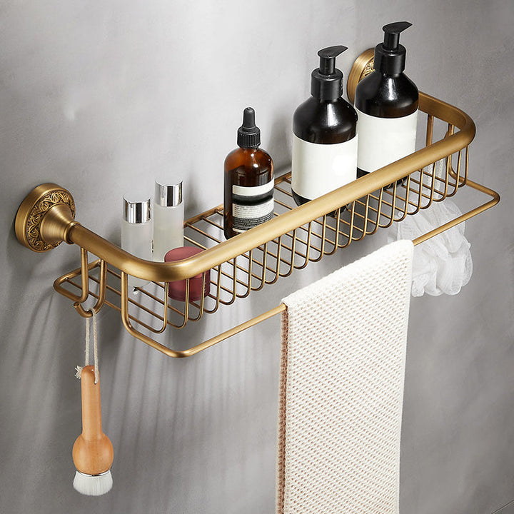 Lisslune | Traditional brushed brass bathroom accessories as a single piece or in a set