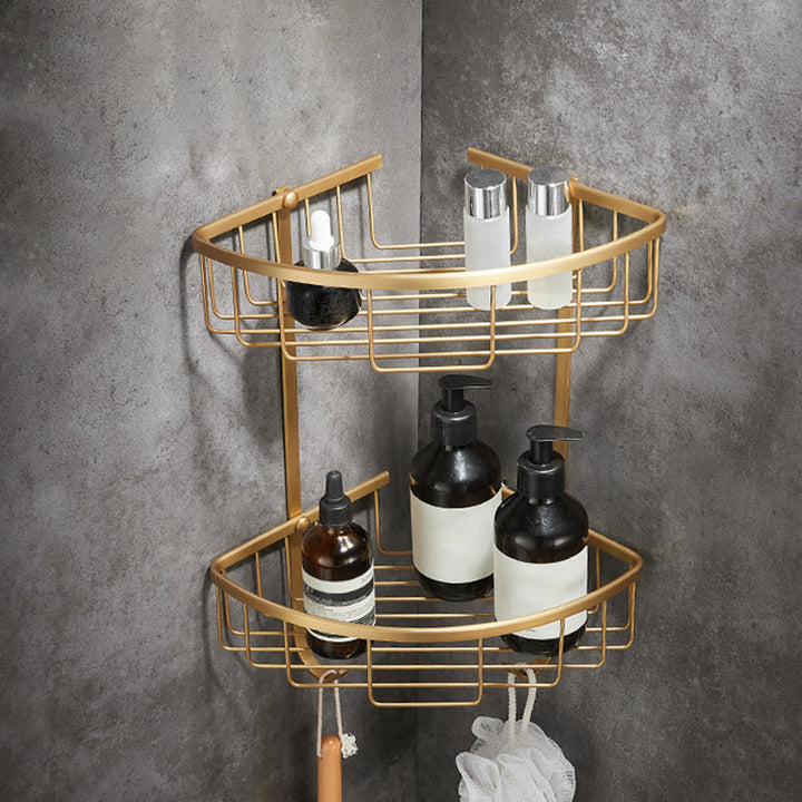 Lisslune | Traditional brushed brass bathroom accessories as a single piece or in a set