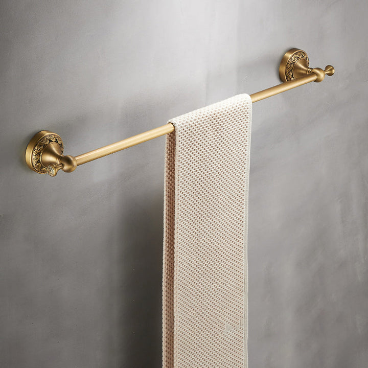 Lisslune | Traditional brushed brass bathroom accessories as a single piece or in a set