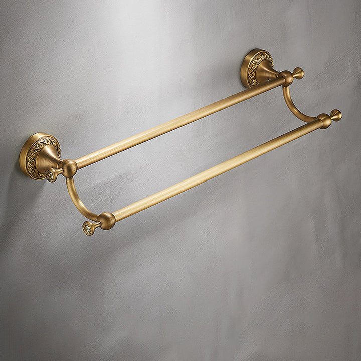 Lisslune | Traditional brushed brass bathroom accessories as a single piece or in a set