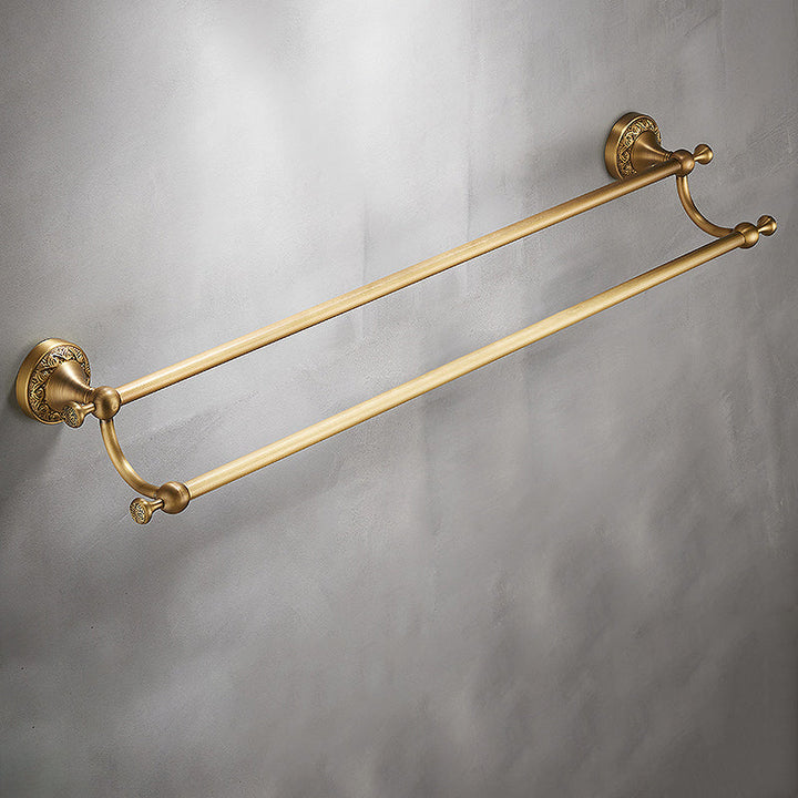 Lisslune | Traditional brushed brass bathroom accessories as a single piece or in a set