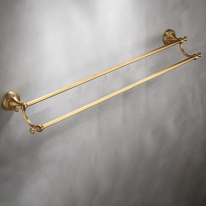 Lisslune | Traditional brushed brass bathroom accessories as a single piece or in a set