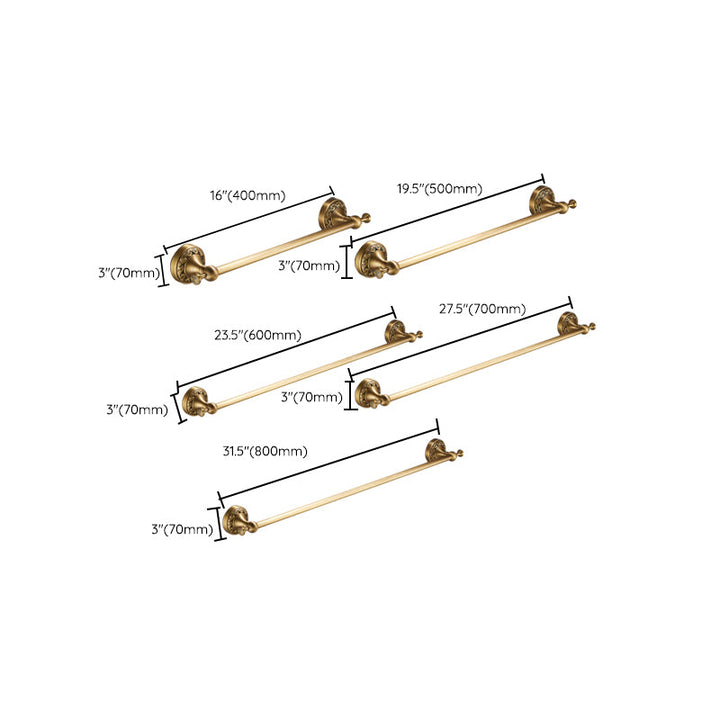 Lisslune | Traditional brushed brass bathroom accessories as a single piece or in a set
