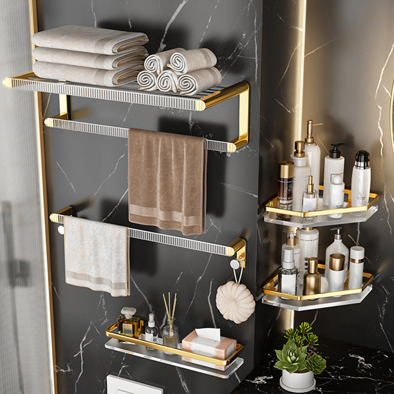 Lisslune | Metal and Acrylic Bathroom Accessory Set Transparent Bathroom Accessories