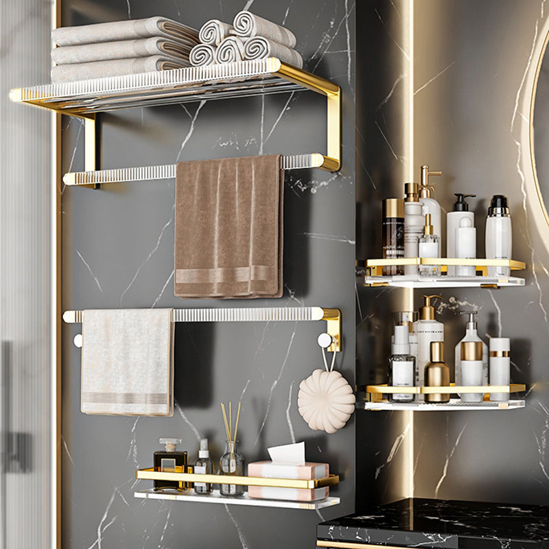 Lisslune | Metal and Acrylic Bathroom Accessory Set Transparent Bathroom Accessories