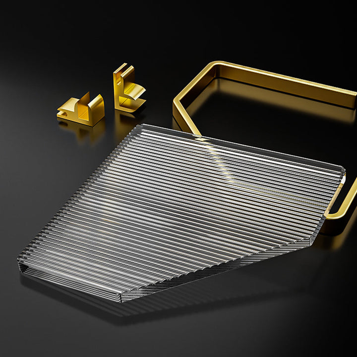 Lisslune | Metal and Acrylic Bathroom Accessory Set Transparent Bathroom Accessories