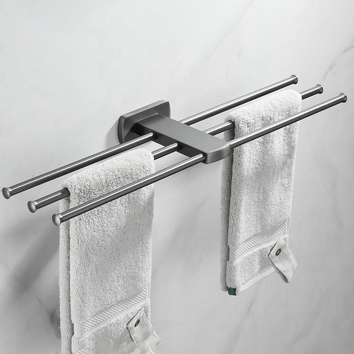 Lisslune | Modern Silver Bathroom Accessories As Individual Piece Or In Set With Towel Bar