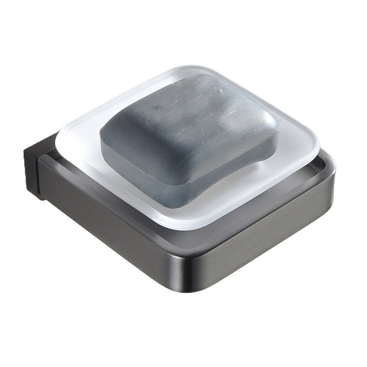 Lisslune | Gray metal modern bathroom accessories as a single item or as a set