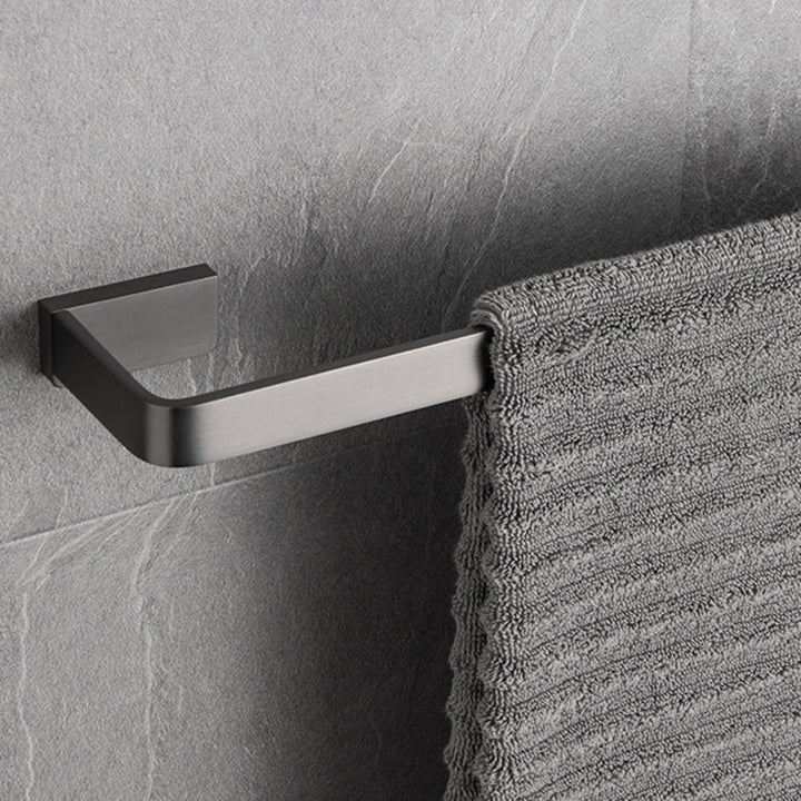 Lisslune | Gray metal modern bathroom accessories as a single item or as a set
