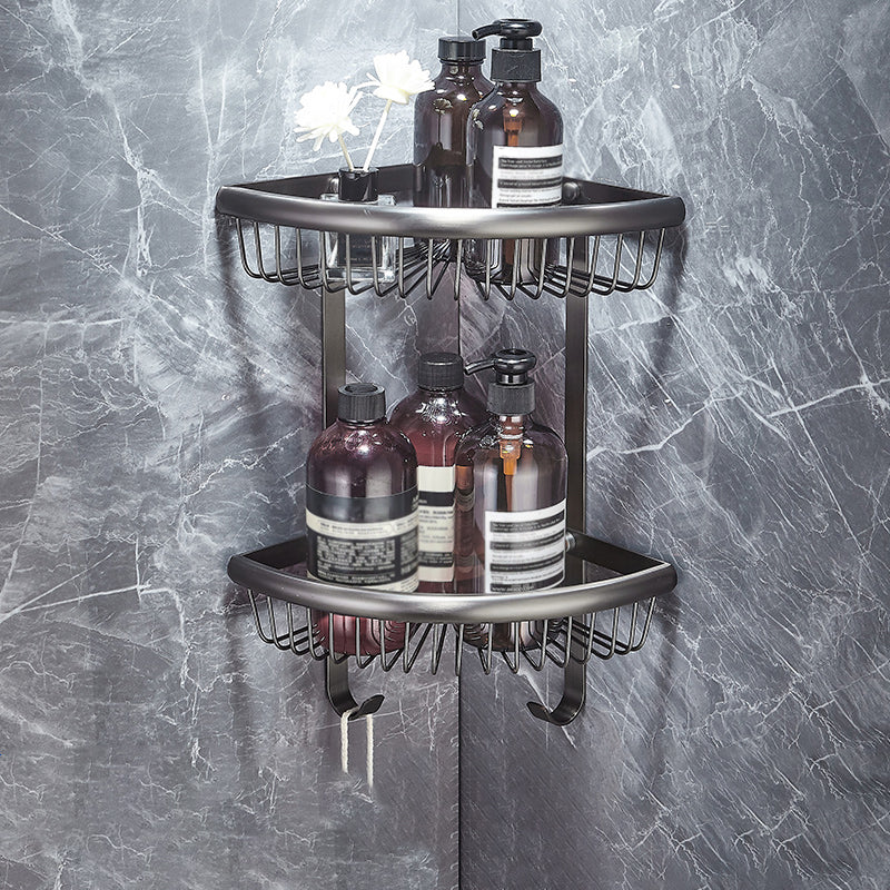 Lisslune | Gray metal modern bathroom accessories as a single item or as a set