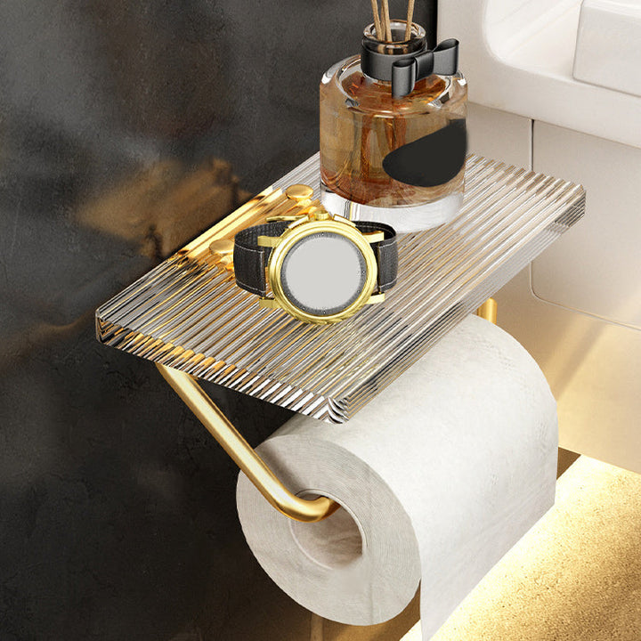Lisslune | Plastic Modern Bathroom Accessories Hardware Set with Bathroom Shelf