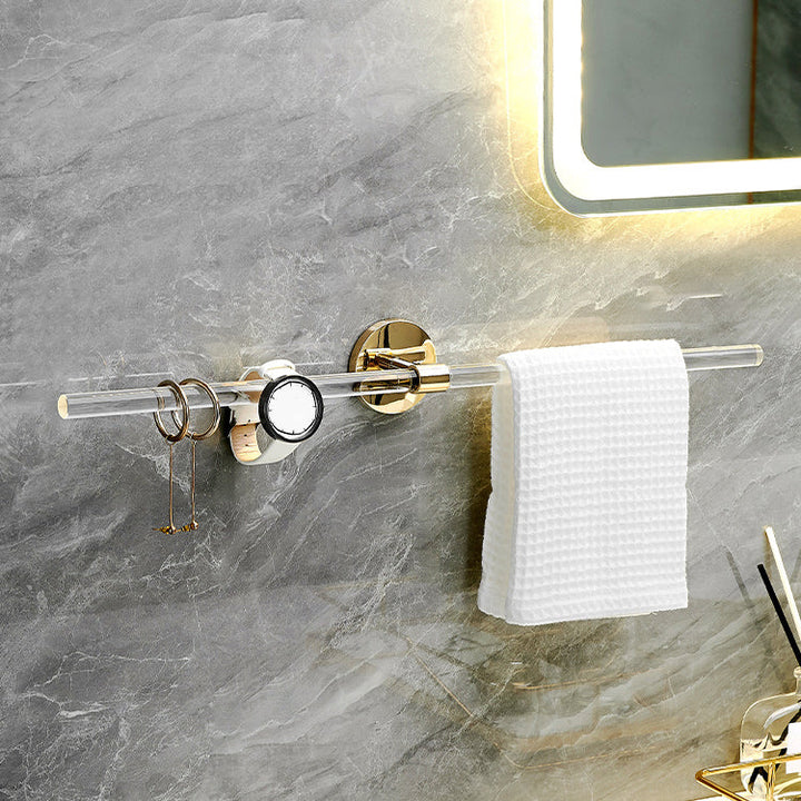 Lisslune | Plastic Modern Bathroom Accessories Hardware Set with Shelf