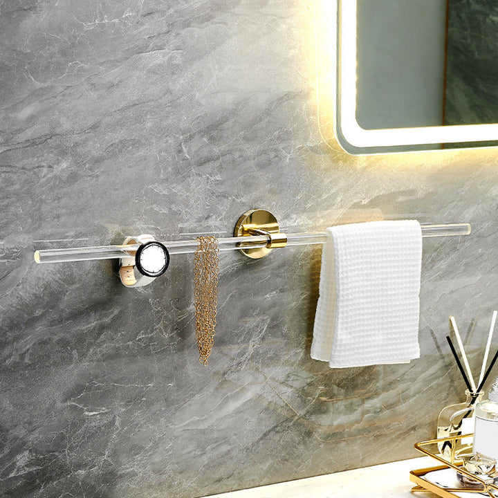 Lisslune | Plastic Modern Bathroom Accessories Hardware Set with Shelf