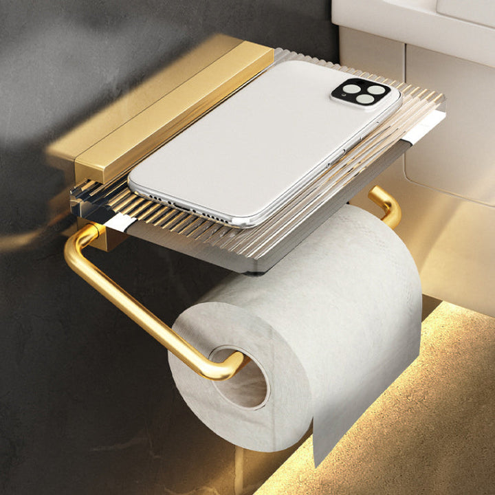 Lisslune | Plastic Modern Bathroom Accessories Hardware Set with Bathroom Shelf