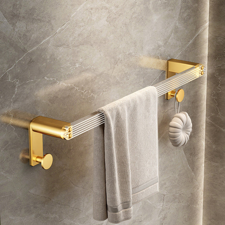 Lisslune | Plastic Modern Bathroom Accessories Hardware Set with Bathroom Shelf