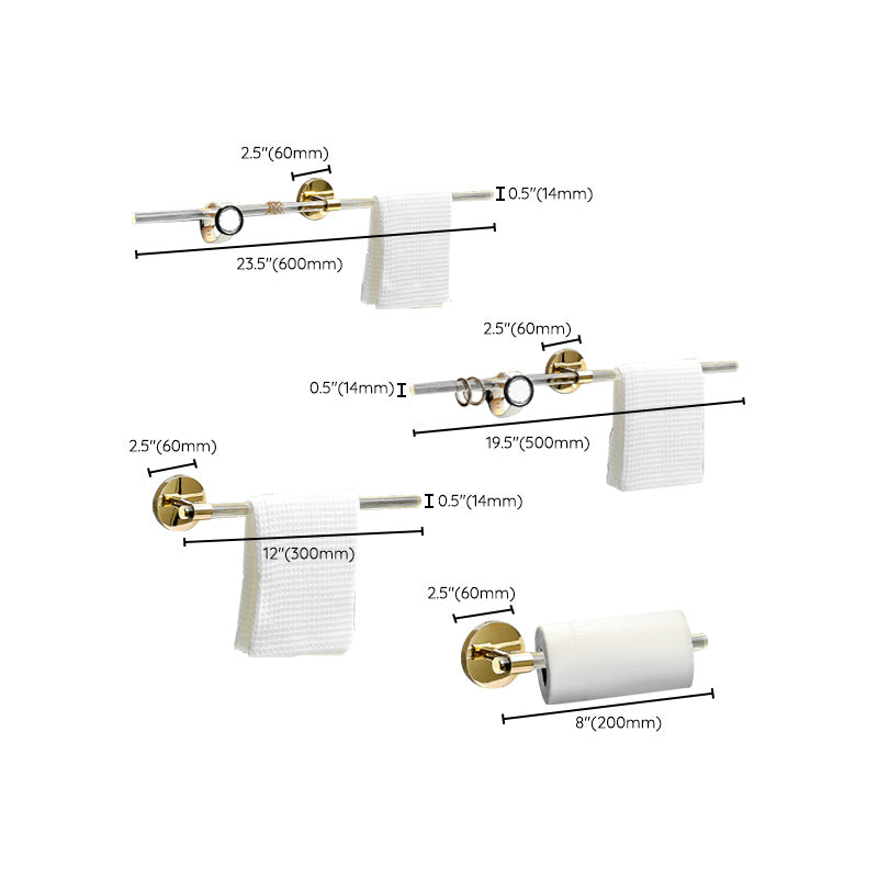 Lisslune | Plastic Modern Bathroom Accessories Hardware Set with Shelf