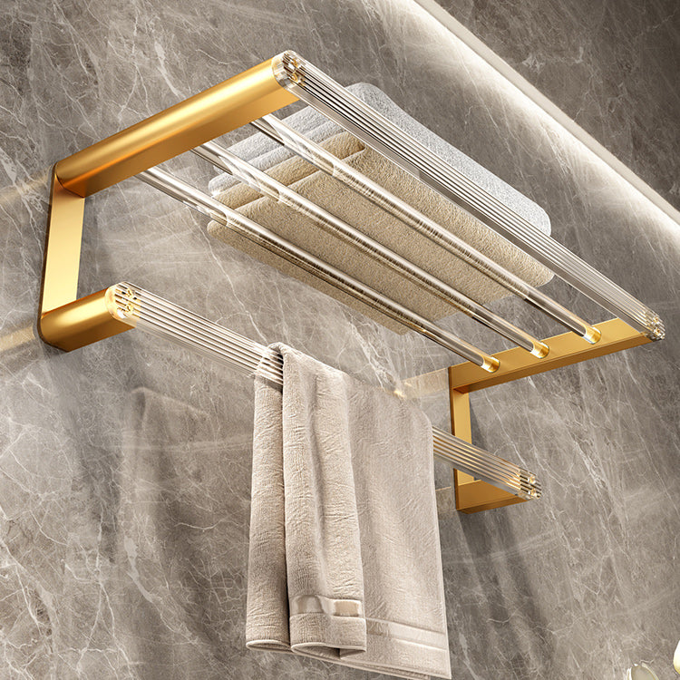 Lisslune | Modern Golden Bathroom Accessories Single Piece or in Set with Bathroom Shelf
