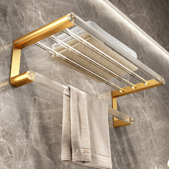 Lisslune | Modern Golden Bathroom Accessories Single Piece or in Set with Bathroom Shelf