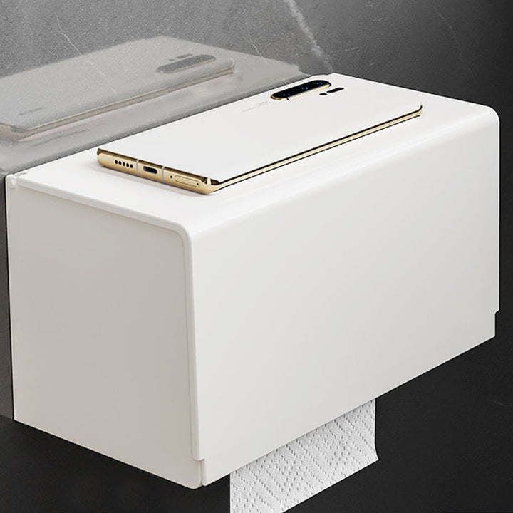 Lisslune | Modern Bathroom Accessories Set in White with Bath Shelf/Towel Bar/Bath Towel Hooks