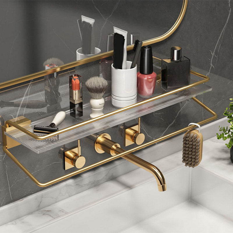 Lisslune | Modern Bathroom Accessory Set Bathroom Shelf Gold Towel Holder Bathroom Hardware Set