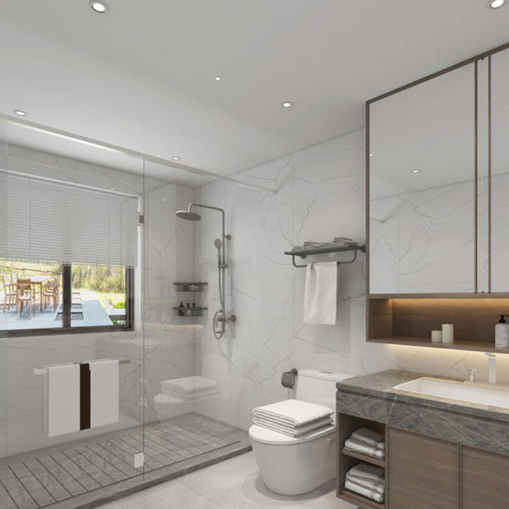 Lisslune | Gray Accessory Hardware Set Modern Bathroom Accessory Hardware Set