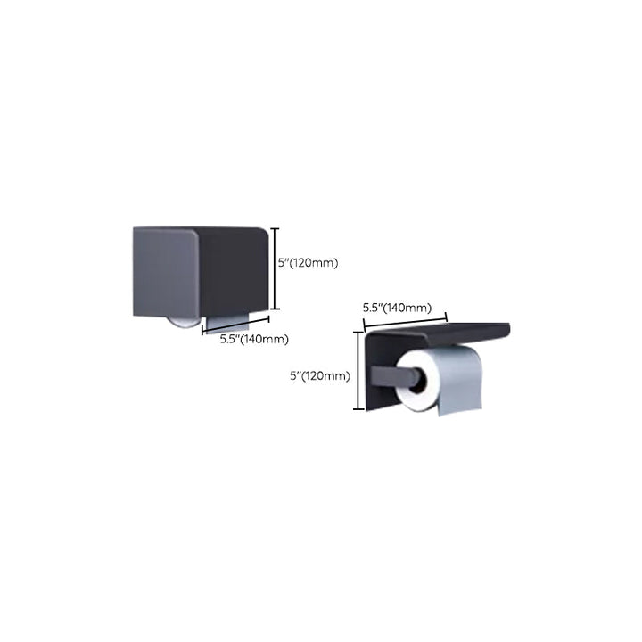 Lisslune | Gray Accessory Hardware Set Modern Bathroom Accessory Hardware Set