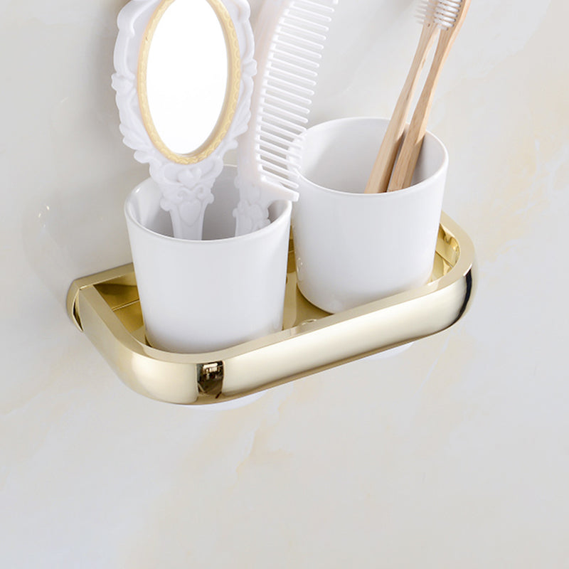 Lisslune | Chrome/Gold Bathroom Accessory Set Modern Metal Bathroom Hardware Set