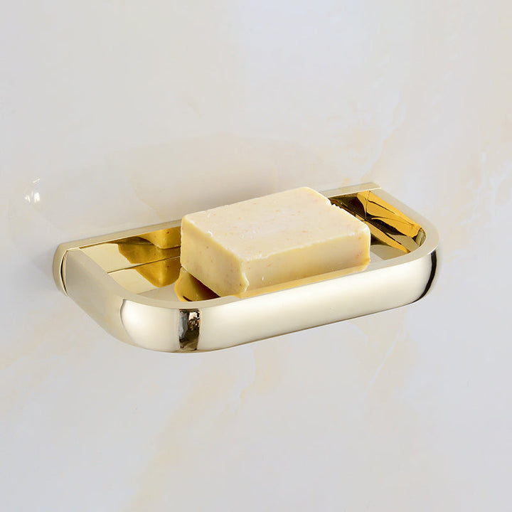 Lisslune | Chrome/Gold Bathroom Accessory Set Modern Metal Bathroom Hardware Set