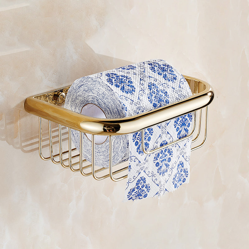 Lisslune | Chrome/Gold Bathroom Accessories Set Modern Metal Bathroom Hardware Set