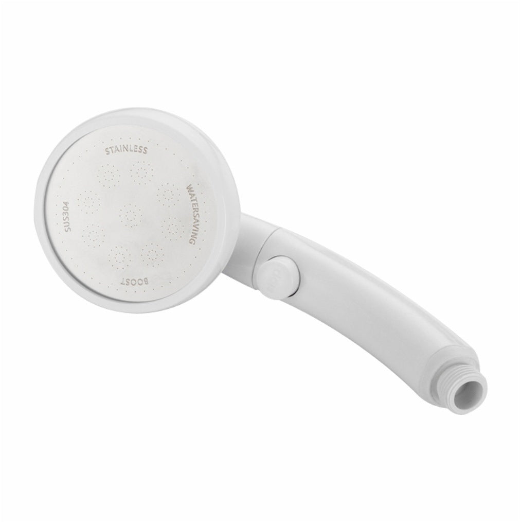Lisslune | Plastic Handheld Showerhead White Standard Spray Round Wall-mounted Swivel Showerhead