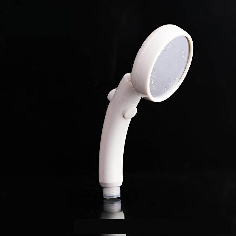 Lisslune | Plastic Handheld Showerhead White Standard Spray Round Wall-mounted Swivel Showerhead
