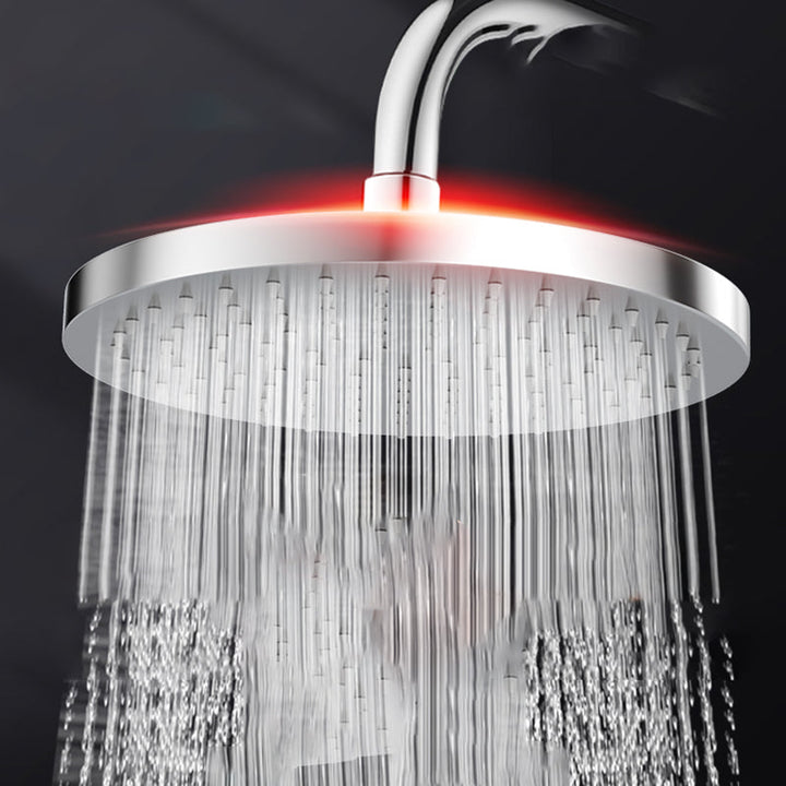 Lisslune | Metal Shower Combo Contemporary Fixed Shower Head with Round and Rectangular Shape