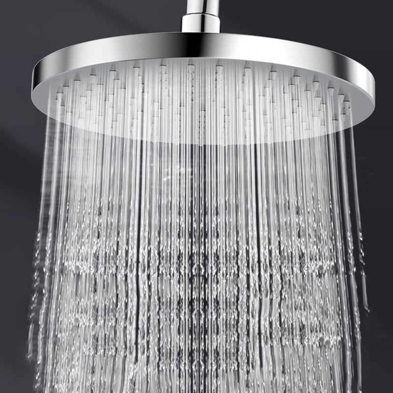 Lisslune | Metal Shower Combo Contemporary Fixed Shower Head with Round and Rectangular Shape