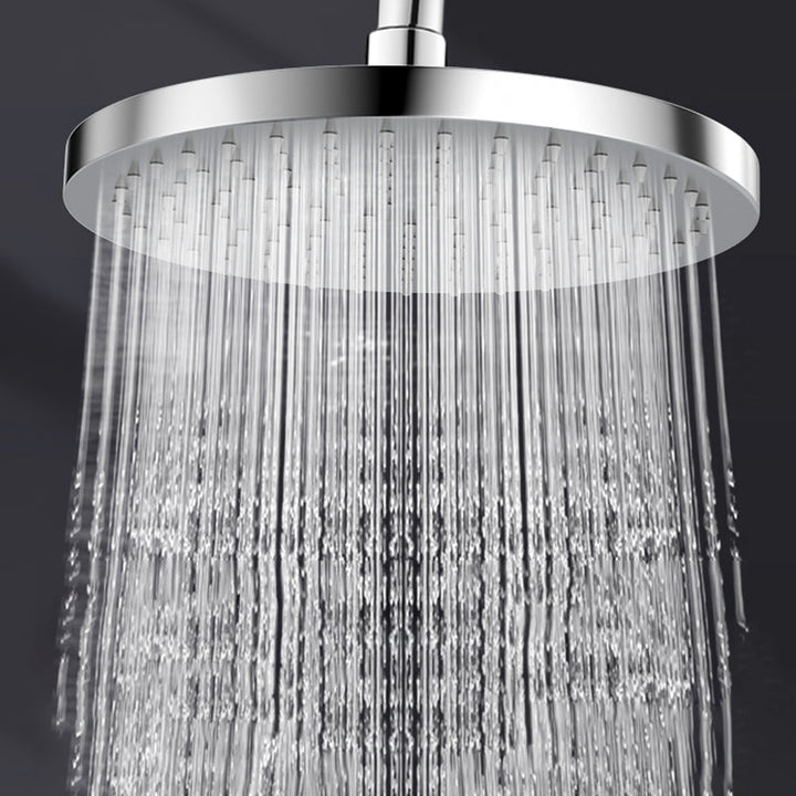 Lisslune | Metal Shower Combo Contemporary Fixed Shower Head with Round and Rectangular Shape
