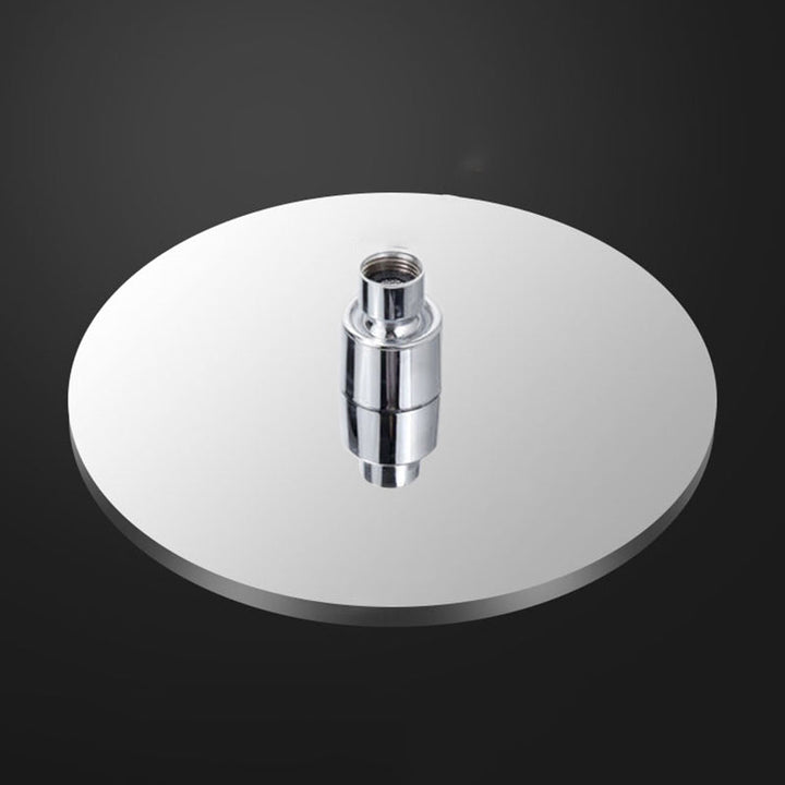 Lisslune | Metal Shower Combo Contemporary Fixed Shower Head with Round and Rectangular Shape