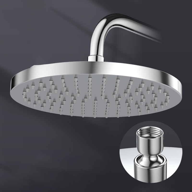 Lisslune | Metal Shower Combo Contemporary Fixed Shower Head with Round and Rectangular Shape