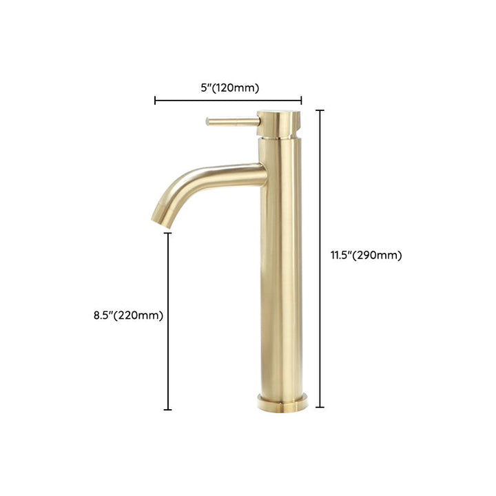 Lisslune | Deck Mounted Roman Tub Faucet Low Arc Tub Faucet Set in Gold
